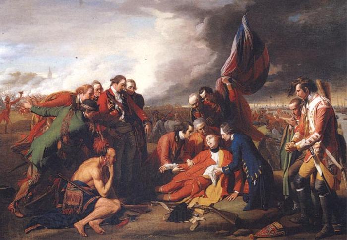 Benjamin West The Death of General Wolfe Norge oil painting art